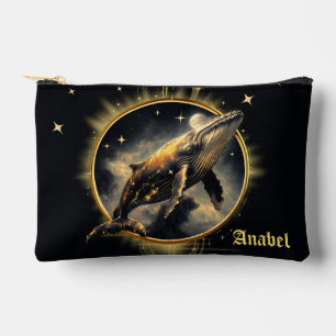 Kosmische elegantie, de gouden, zwarte walvis etui