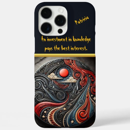 Kosmische elementen in circulair ontwerp Case-Mate iPhone case (Achterkant)