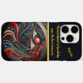 Kosmische elementen in cirkelvormig ontwerp Case-Mate iPhone case (Achterkant (horizontaal))