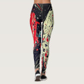 Kosmische Fragmentatie: Astronaut Verloren in de R Leggings (Achterkant)