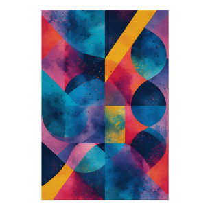 Kosmische Fusie in Beweging Perfect Poster