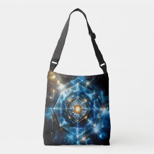 Kosmische Geometrie Mandala Ster Heelal Abstract Crossbody Tas