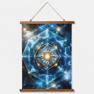 Kosmische Geometrie Mandala Ster Heelal Abstract Hangend Wandkleed