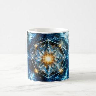 Kosmische Geometrie Mandala Ster Heelal Abstract Koffiemok