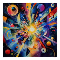 Kosmische Geometrische Explosie Abstract