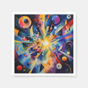 Kosmische Geometrische Explosie Abstract Servet