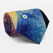 Kosmische Geometrische Explosie Abstract Stropdas (Opgerold)