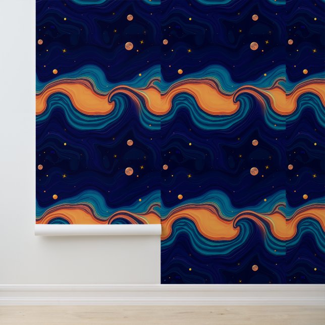 Kosmische golven: een hemelse symfonie behang (Applicatie)