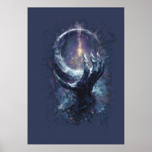 Kosmische Hand Donkere Fantasie Poster
