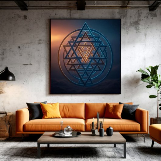 Kosmische Harmonie: Het Eeuwige Embleem Poster