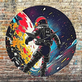 Kosmische harmonie: verloren in de ruimte grote klok