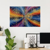 Kosmische Heilige Geometrie Poster (Thuiskantoor)