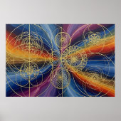Kosmische Heilige Geometrie Poster (Voorkant)