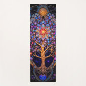 Kosmische hemelse levensboom yogamat (Voorkant)