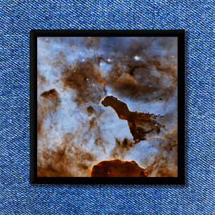 Kosmische IJs Hemelse Ruimte Foto Vierkante Button 5,1 Cm