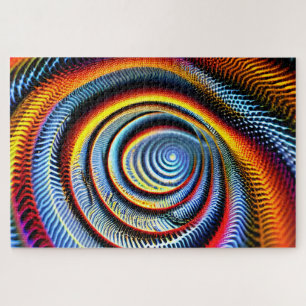 Kosmische Indigo hypnotisch Nodig Rainbow Fun Swir Legpuzzel