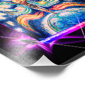 Kosmische jongleur Fantasy kunst Foto Afdruk (Hoek)