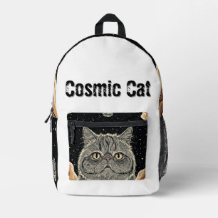 Kosmische Kat Bedrukte Rugzak