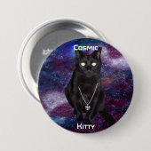 Kosmische Kat Button (Voorkant /achterkant)