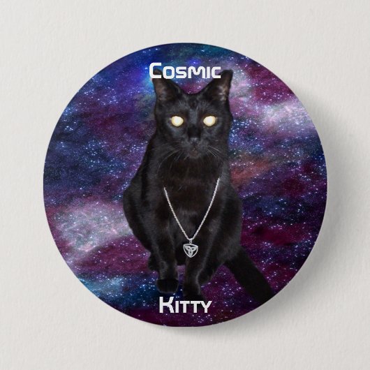 Kosmische Kat Button (Voorkant)