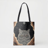 Kosmische Kat Draagtas (Voorkant)