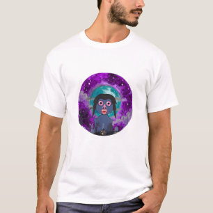Kosmische Kat in Ruimte Grafische T-Shirt