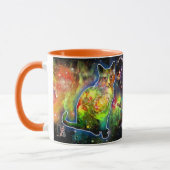 Kosmische Kat Omicron Mok (Links)