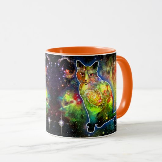 Kosmische Kat Omicron Mok (Voorkant rechts)