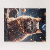Kosmische Kat Puzzel Avontuur Legpuzzel (Horizontaal)