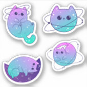 Kosmische Katten - Celestial Cat Sticker Pack (Voorkant)