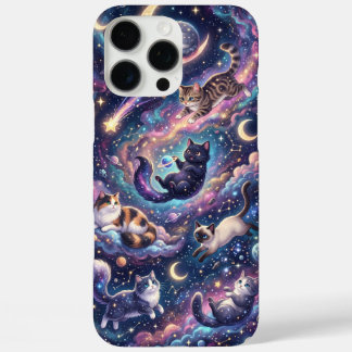 Kosmische Katten Tussen de Sterren iPhone 16 Pro Max Hoesje