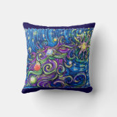 Kosmische Kerstboom Kussen (Achterkant)