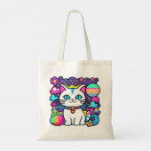 Kosmische Kitty Cat Tote Bag (Achterkant)