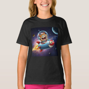 Kosmische Kitty-raketrit - Grappig ruimtecatawontu T-shirt