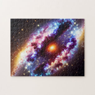 Kosmische Kleuren Explosie Sterren en Skies Landsc Legpuzzel