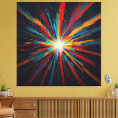 kosmische kleurenuitbarsting canvas afdruk (Insitu (Woonkamer))