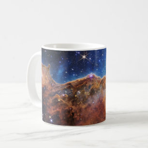 Kosmische kliffen in de Carinanevel James Webb Koffiemok