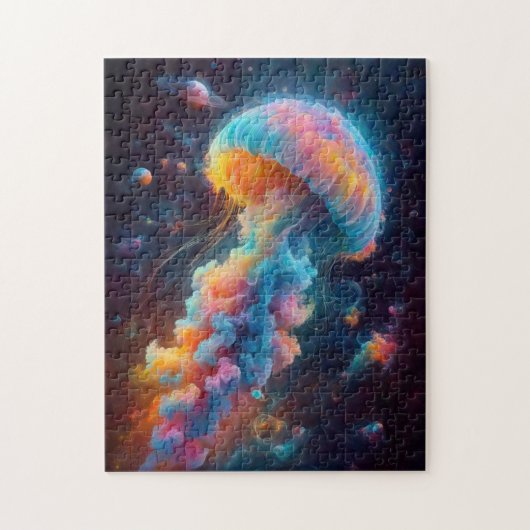Kosmische kwal artwork legpuzzel (Verticaal)