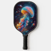 Kosmische kwal artwork pickleball paddle (Achterkant)