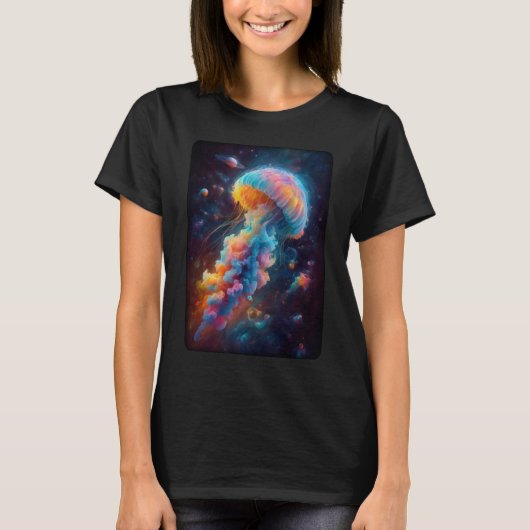 Kosmische kwal artwork t-shirt (Voorkant)