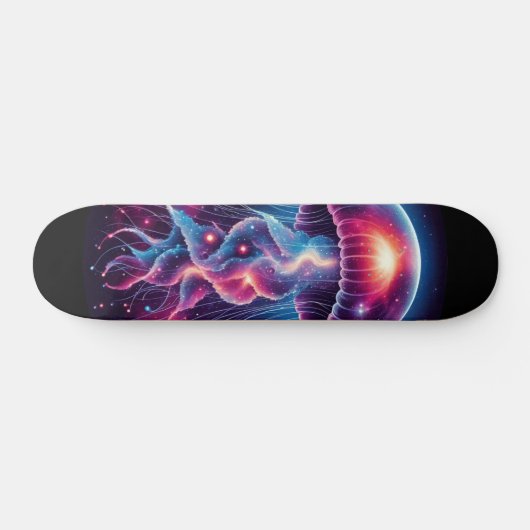 Kosmische kwal kunstwerk Galaxy Skateboard (Horizontaal)