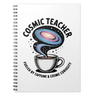 Kosmische Leraar   Grappige Galaxy Koffie & Nieuws Notitieboek