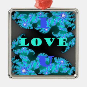 Kosmische Liefde Elementen Art Print Metalen Ornament