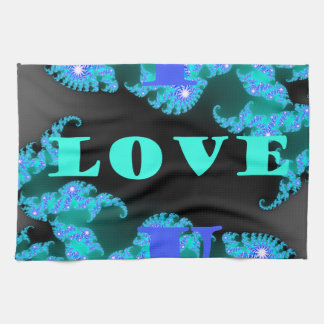 Kosmische Liefde Elementen Art Print Theedoek
