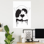 kosmische liefde poster (Thuiskantoor)