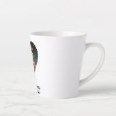 Kosmische liefdesgeschiedenis met hartliefhebbers latte mok (Rechts)