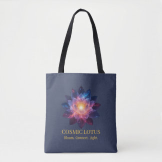 Kosmische Lotusbloem | Energie van de bloeiende Me Draagtas
