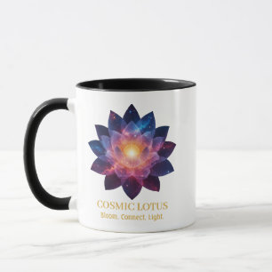 Kosmische Lotusbloem Galaxy Bloom Energie Mok