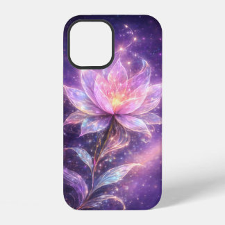 Kosmische Lotusbloem met Galaxy Gloed iPhone 12 Hoesje