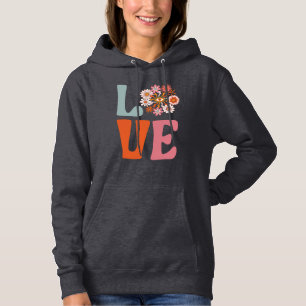 Kosmische Madeliefjes LIEF Groovy Retro Bloemen Hoodie